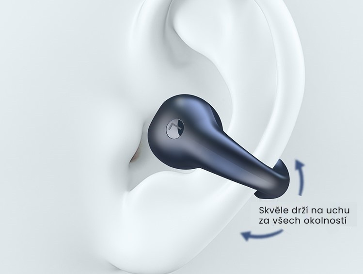 Skvěle drží na uchu za všech okolností